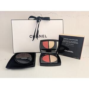 NIB Chanel JARDIN IMAGINAIRE Blush and Highlighter Duo Gold and Peach Limited